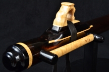 East Indian Rosewood Native American Flute, Minor, Bass A-3, #F5D